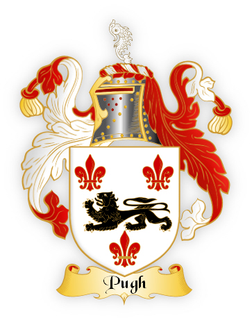 Pugh Family Coat of Arms $ctr